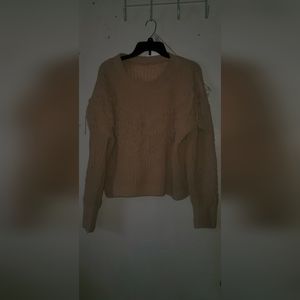 Cowgirl fall beige sweater